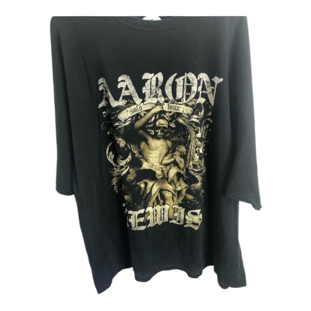 Aaron Lewis of Staind Solo Acoustic Tour Tee Shirt in Size 3X Unisex